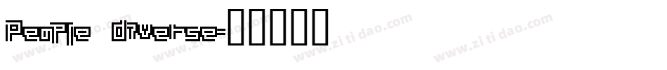 People Diverse字体转换